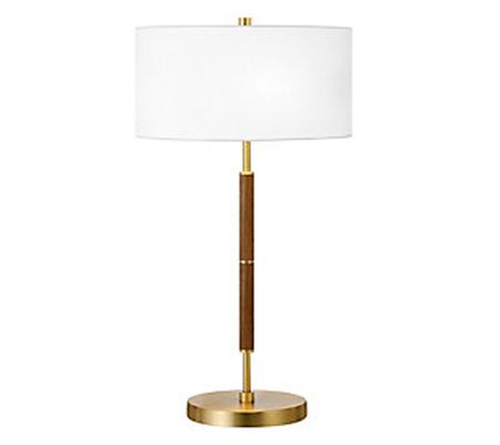 Hudson & Canal Simone 2-Bulb Two-Toned Modern S tyle Table Lam