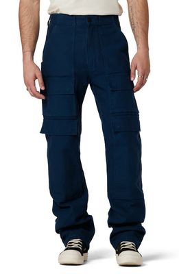 Hudson Jeans Achea Cotton Twill Cargo Pants in Detroit Blue