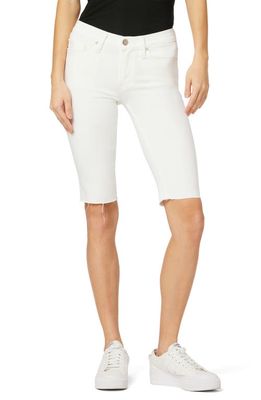 Hudson Jeans Amelia Cutoff Denim Bermuda Shorts in White