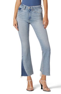 Hudson Jeans Barbara High Waist Raw Hem Ankle Bootcut Jeans in Ivy