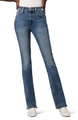 Hudson Jeans Barbara Raw Hem High Waist Baby Bootcut Jeans in Starfish