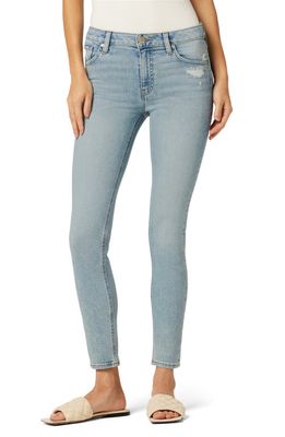 Hudson Jeans Collin Distressed Skinny Jeans in Tropics