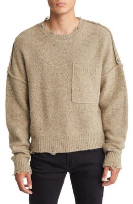 Hudson Jeans Crewneck Wool & Alpaca Blend Sweater in Sands