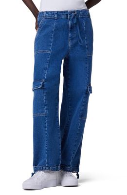 Hudson Jeans Drawcord Wide Leg Cargo Parachute Jeans in Chill