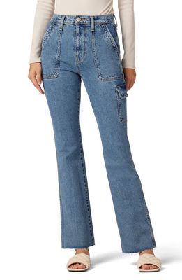 Hudson Jeans Faye Ultra High Waist Bootcut Utility Jeans in Earth Angel