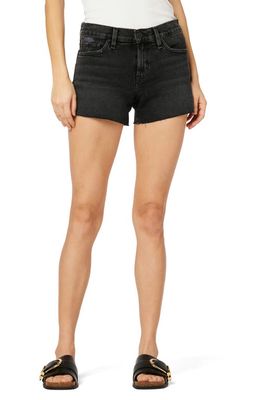 Hudson Jeans Gemma Cutoff Denim Shorts in Jet Black
