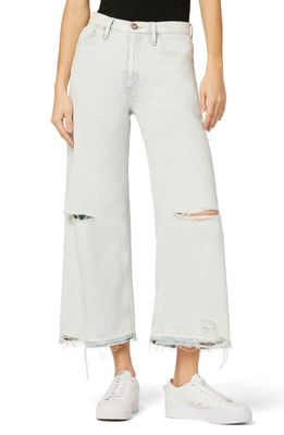 Hudson Jeans Jodie Ripped High Waist Ankle Wide Leg Jeans in Worthy Dest