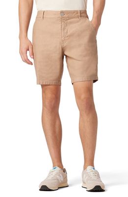 Hudson Jeans Linen Blend Twill Chino Shorts in Latte