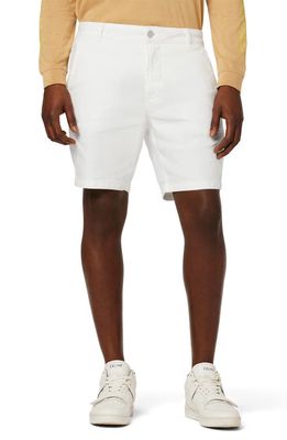 Hudson Jeans Linen Blend Twill Chino Shorts in Snow