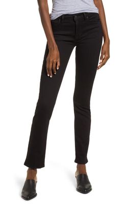 Hudson Jeans Nico Mid Rise Straight Jeans in Black