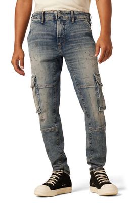 Hudson Jeans Reese Cargo Straight Leg Jeans in Gradient Grey