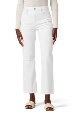 Hudson Jeans Remi High Waist Crop Straight Leg Jeans in Dest White Shadow