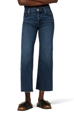 Hudson Jeans Rosie Raw Hem High Waist Ankle Wide Leg Jeans in Lakeside