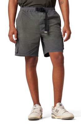 Hudson Jeans Stretch Cotton Utility Shorts in Carbon