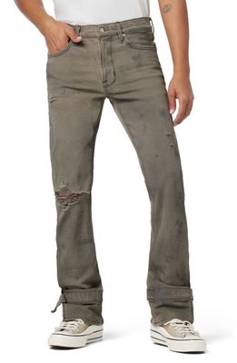 Hudson Jeans The Jack Kick Flare Jeans in Coated Concrete