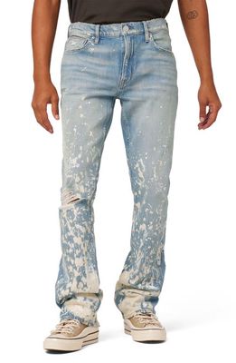 Hudson Jeans Walker Paint Splatter Flare Jeans in Painter