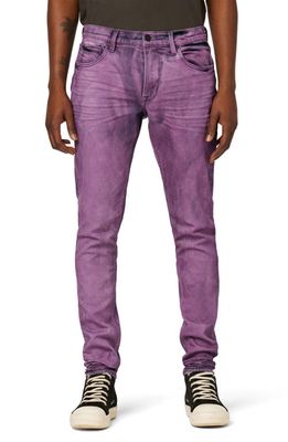 Hudson Jeans Zack Long Skinny Jeans in Purple Streak
