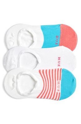 Hue 3-Pack The Perfect Sneaker Liner Socks in Blue Curacao Pack
