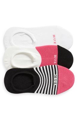 Hue 3-Pack The Perfect Sneaker Liner Socks in Fuchsia Pack