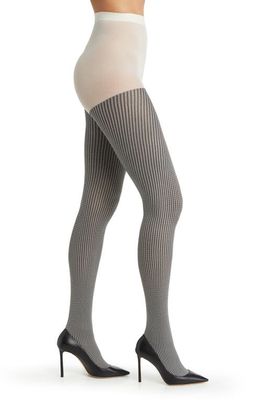 Hue Houndstooth Tights in Black