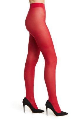 Hue Opaque Tights in Jester Red