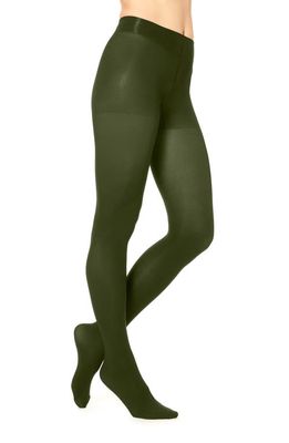 Hue Super Opaque Tights in Forest Night