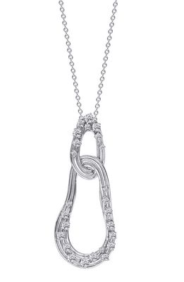 Hueb Bahaia 18K White Gold Diamond Pendant Necklace