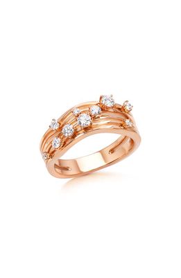 Hueb Bahia Diamond Ring in Pink Gold