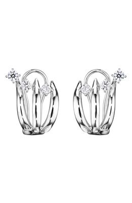 Hueb Diamond Drop Earrings in White Gold 