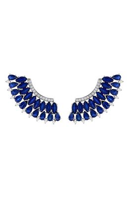 Hueb Mirage Sapphire Earrings in White Gold