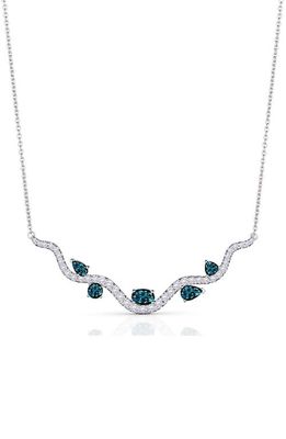 Hueb Mirage Topaz & Diamond Frontal Necklace in White Gold