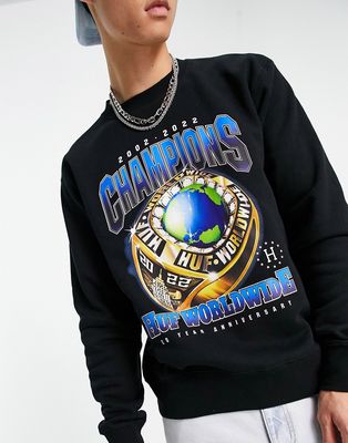 HUF champions sweatshirt in black