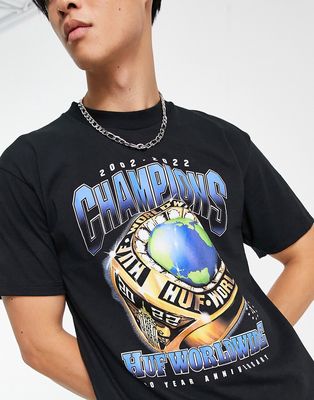 HUF champions T-shirt in black