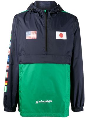 Huf Flags pullover jacket - Blue