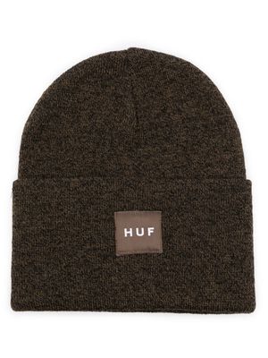 Huf logo-patch beanie - Brown