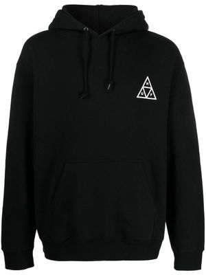 Huf logo-print drawstring hoodie - Black