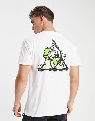 HUF quake print t-shirt in white