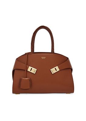 Hug Small Leather Top-Handle Bag