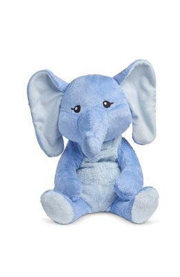 Hugimals Emory The Elephant Weighted Plush Toy in Light Blue