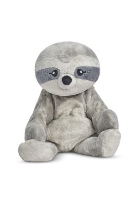 Hugimals Sam The Sloth Weighted Plush Toy in Light Grey