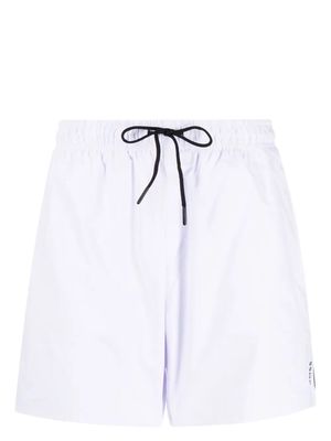 Hugo Boss White Beach Boxers With Typical Brand Stripes And Logo