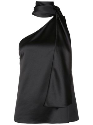 HUGO Cassie high-neck asymmetric blouse - Black