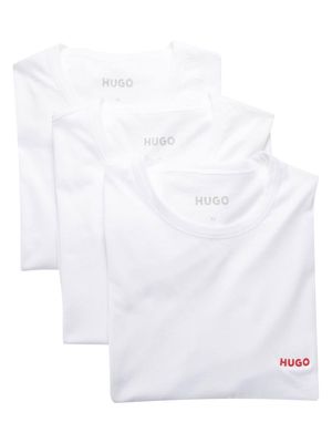 HUGO chest logo-print detail T-shirt - White