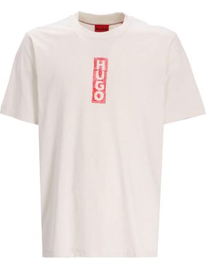 HUGO Dalbula logo-print cotton T-shirt - White
