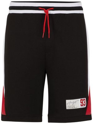 HUGO Dockey logo-patch track shorts - Black