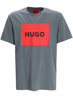 HUGO Dulive cotton T-shirt - Grey