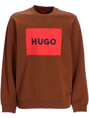 HUGO Duragol cotton sweatshirt - Brown