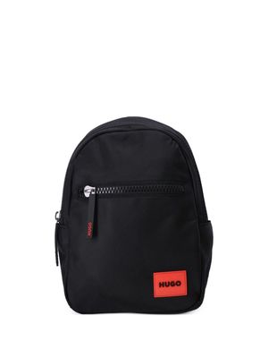 HUGO Ethon 2.0 logo-patch backpack - Black