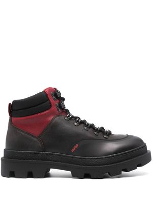 HUGO Graham leather ankle boots - Black