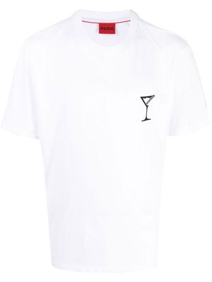 HUGO graphic-print T-shirt - White